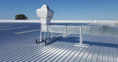 hvac and ducts on commercial roof